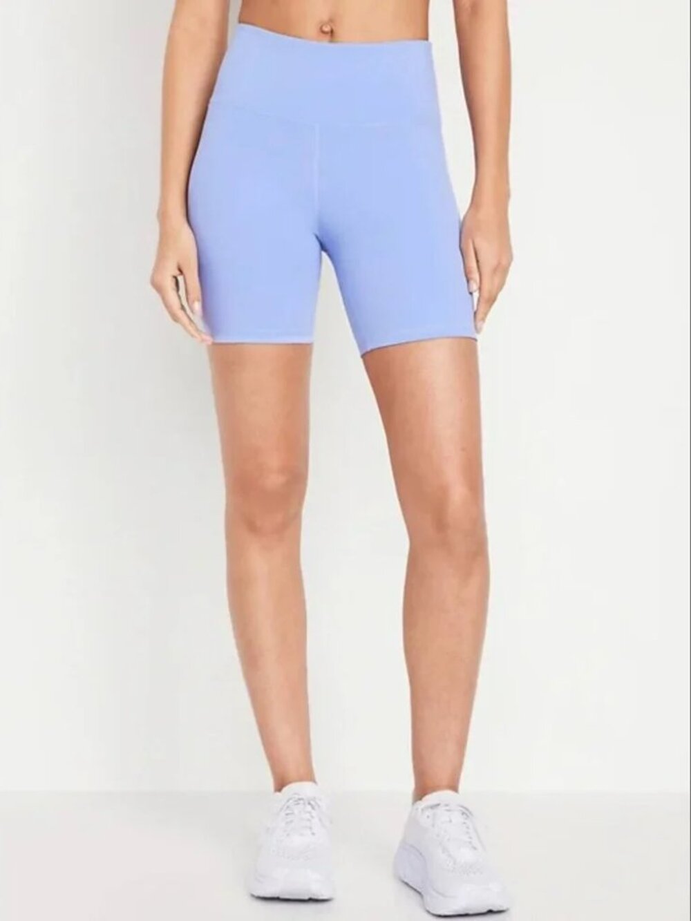 Old Navy NWT High-Waisted PowerSoft Biker Shorts 6-inch in Blue Overall sz Large